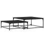 Stackable coffee tables 2 pieces black engineered wood by vidaXL, Coffee table - Ref: Foro24-832818, Price: 67,32 €, Discount: %