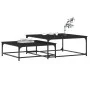 Stackable coffee tables 2 pieces black engineered wood by vidaXL, Coffee table - Ref: Foro24-832818, Price: 67,32 €, Discount: %