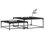 Stapelbare Couchtische, 2 Stück, schwarzes Holzwerkstoff von vidaXL, Couchtisch - Ref: Foro24-832818, Preis: 68,45 €, Rabatt: %