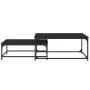 Stackable coffee tables 2 pieces black engineered wood by vidaXL, Coffee table - Ref: Foro24-832818, Price: 67,32 €, Discount: %