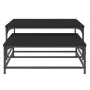 Stapelbare Couchtische, 2 Stück, schwarzes Holzwerkstoff von vidaXL, Couchtisch - Ref: Foro24-832818, Preis: 68,27 €, Rabatt: %