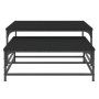 Stapelbare Couchtische, 2 Stück, schwarzes Holzwerkstoff von vidaXL, Couchtisch - Ref: Foro24-832818, Preis: 68,45 €, Rabatt: %