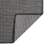 Alfombra de exterior de tejido plano gris 140x200 cm de vidaXL, Alfombras - Ref: Foro24-340776, Precio: 65,04 €, Descuento: %