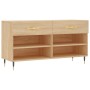 Sonoma Schuhbank aus Eichenholz 102x35x55 cm von vidaXL, Schuhregale und Schuhorganisatoren - Ref: Foro24-829719, Preis: 54,0...