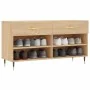 Sonoma Schuhbank aus Eichenholz 102x35x55 cm von vidaXL, Schuhregale und Schuhorganisatoren - Ref: Foro24-829719, Preis: 53,6...