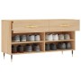 Sonoma Schuhbank aus Eichenholz 102x35x55 cm von vidaXL, Schuhregale und Schuhorganisatoren - Ref: Foro24-829719, Preis: 54,0...