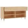 Sonoma Schuhbank aus Eichenholz 102x35x55 cm von vidaXL, Schuhregale und Schuhorganisatoren - Ref: Foro24-829719, Preis: 53,6...