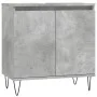 Armario de baño madera de ingeniería gris hormigón 58x33x60 cm de vidaXL, Tocadores de baño - Ref: Foro24-831584, Precio: 47,...