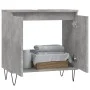Armario de baño madera de ingeniería gris hormigón 58x33x60 cm de vidaXL, Tocadores de baño - Ref: Foro24-831584, Precio: 47,...