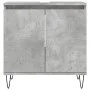 Armario de baño madera de ingeniería gris hormigón 58x33x60 cm de vidaXL, Tocadores de baño - Ref: Foro24-831584, Precio: 47,...
