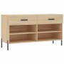 Schuhbank aus Holzwerkstoff Sonoma-Eiche 102x35x55 cm von vidaXL, Schuhregale und Schuhorganisatoren - Ref: Foro24-829751, Pr...