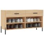 Schuhbank aus Holzwerkstoff Sonoma-Eiche 102x35x55 cm von vidaXL, Schuhregale und Schuhorganisatoren - Ref: Foro24-829751, Pr...