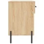 Banco zapatero madera de ingeniería roble Sonoma 102x35x55 cm de vidaXL, Zapateros y organizadores de calzado - Ref: Foro24-8...