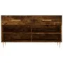 Banco zapatero madera de ingeniería roble ahumado 102x35x55 cm de vidaXL, Zapateros y organizadores de calzado - Ref: Foro24-...