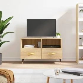 TV-Schrank aus geräuchertem Eichensperrholz, 80 x 36 x 50 cm von vidaXL, TV-Möbel - Ref: Foro24-828951, Preis: 51,74 €, Rabat...