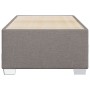 Estructura de cama sin colchón tela gris taupe 80x200 cm