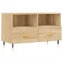Mueble para TV madera contrachapada roble ahumado 80x36x50 cm de vidaXL, Muebles TV - Ref: Foro24-828951, Precio: 51,74 €, De...