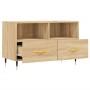TV-Schrank aus geräuchertem Eichensperrholz, 80 x 36 x 50 cm von vidaXL, TV-Möbel - Ref: Foro24-828951, Preis: 52,25 €, Rabat...