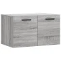 Engineered wood Sonoma gray wall cabinet 60x36.5x35 cm by vidaXL, Lockers and storage cabinets - Ref: Foro24-830034, Price: 4...