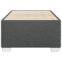 Estructura de cama sin colchón tela gris oscuro 90x190 cm