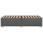 Estructura de cama sin colchón tela gris oscuro 90x190 cm