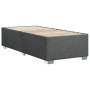 Estructura de cama sin colchón tela gris oscuro 90x190 cm