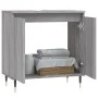 Armario de baño madera de ingeniería gris Sonoma 58x33x60 cm de vidaXL, Tocadores de baño - Ref: Foro24-831578, Precio: 43,78...