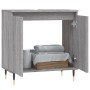 Sonoma gray engineered wood bathroom cabinet 58x33x60 cm by vidaXL, bathroom vanities - Ref: Foro24-831578, Price: 44,32 €, D...
