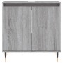 Sonoma gray engineered wood bathroom cabinet 58x33x60 cm by vidaXL, bathroom vanities - Ref: Foro24-831578, Price: 44,32 €, D...