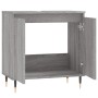 Sonoma gray engineered wood bathroom cabinet 58x33x60 cm by vidaXL, bathroom vanities - Ref: Foro24-831578, Price: 44,32 €, D...