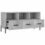Betongrauer TV-Schrank aus Holzwerkstoff, 102 x 36 x 50 cm von vidaXL, TV-Möbel - Ref: Foro24-829048, Preis: 63,59 €, Rabatt: %