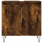 Armario de baño madera de ingeniería roble ahumado 58x33x60 cm de vidaXL, Tocadores de baño - Ref: Foro24-831585, Precio: 41,...