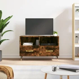 Mueble para TV madera contrachapada roble ahumado 80x36x50 cm de vidaXL, Muebles TV - Ref: Foro24-828953, Precio: 45,92 €, De...