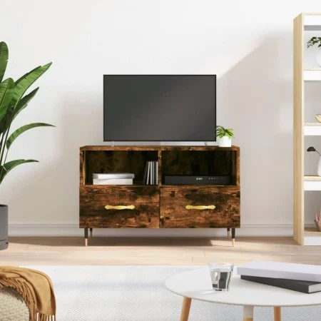 TV-Schrank aus geräuchertem Eichensperrholz, 80 x 36 x 50 cm von vidaXL, TV-Möbel - Ref: Foro24-828953, Preis: 46,63 €, Rabat...