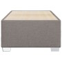 Estructura de cama sin colchón tela taupe 90x200 cm