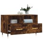 TV-Schrank aus geräuchertem Eichensperrholz, 80 x 36 x 50 cm von vidaXL, TV-Möbel - Ref: Foro24-828953, Preis: 47,03 €, Rabat...