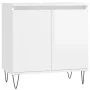 Armario de baño madera de ingeniería blanco brillo 58x33x60 cm de vidaXL, Tocadores de baño - Ref: Foro24-831582, Precio: 49,...