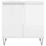 Armario de baño madera de ingeniería blanco brillo 58x33x60 cm de vidaXL, Tocadores de baño - Ref: Foro24-831582, Precio: 49,...