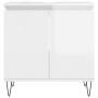 Badezimmerschrank Holzwerkstoff weiß glänzend 58x33x60 cm von vidaXL, Badezimmerwaschtische - Ref: Foro24-831582, Preis: 49,9...