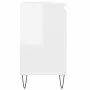 Armario de baño madera de ingeniería blanco brillo 58x33x60 cm de vidaXL, Tocadores de baño - Ref: Foro24-831582, Precio: 49,...