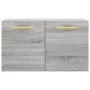 Armario de pared madera de ingeniería gris Sonoma 60x36,5x35 cm de vidaXL, Taquillas y armarios de almacenamiento - Ref: Foro...