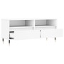 Weißer TV-Schrank aus Sperrholz, 100 x 34,5 x 44,5 cm von vidaXL, TV-Möbel - Ref: Foro24-831228, Preis: 75,92 €, Rabatt: %