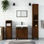 Armario de baño madera de ingeniería marrón roble 58x33x60 cm de vidaXL, Tocadores de baño - Ref: Foro24-831595, Precio: 43,6...