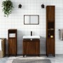 Oak brown engineered wood bathroom cabinet 58x33x60 cm by vidaXL, bathroom vanities - Ref: Foro24-831595, Price: 44,19 €, Dis...