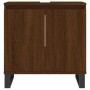 Oak brown engineered wood bathroom cabinet 58x33x60 cm by vidaXL, bathroom vanities - Ref: Foro24-831595, Price: 44,19 €, Dis...