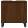 Oak brown engineered wood bathroom cabinet 58x33x60 cm by vidaXL, bathroom vanities - Ref: Foro24-831595, Price: 43,66 €, Dis...