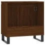 Armario de baño madera de ingeniería marrón roble 58x33x60 cm de vidaXL, Tocadores de baño - Ref: Foro24-831595, Precio: 43,6...