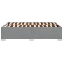 Estructura de cama sin colchón tela gris claro 120x190 cm