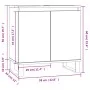 Armario de baño madera de ingeniería marrón roble 58x33x60 cm de vidaXL, Tocadores de baño - Ref: Foro24-831595, Precio: 43,6...