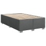 Estructura de cama sin colchón tela gris oscuro 120x190 cm